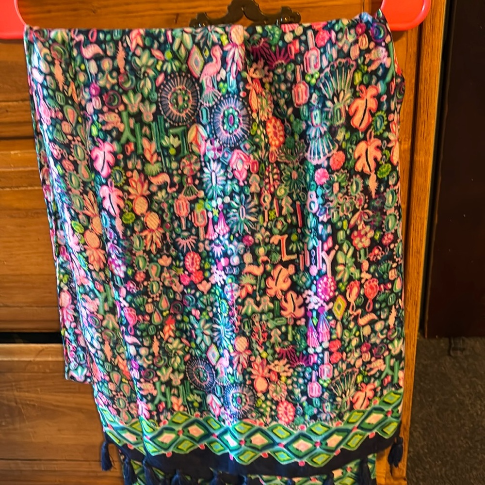 Lilly Pulitzer Resort Scarf Wrap Beach Cover NW